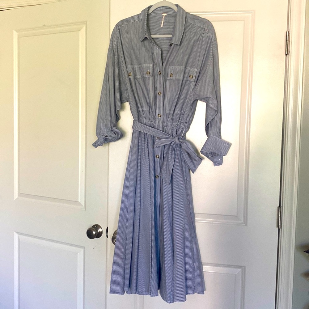 Free People Pinstripe dress